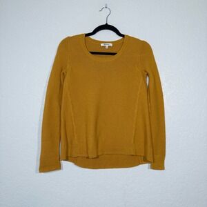 Madewell Riverside Mustard Yellow Crewneck Sweater‎ Size XXS